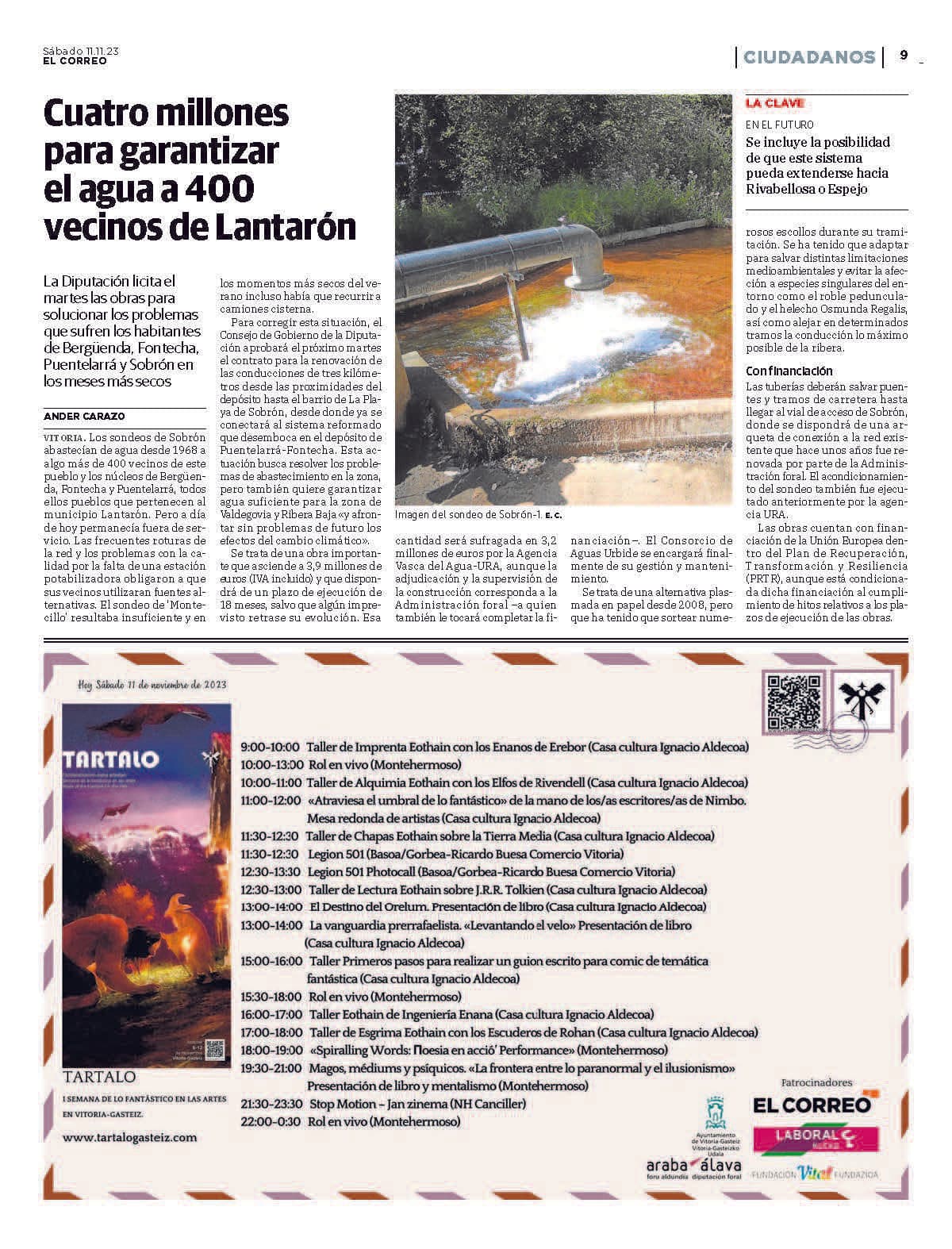 Programación del lunes - Tartalo Festival
