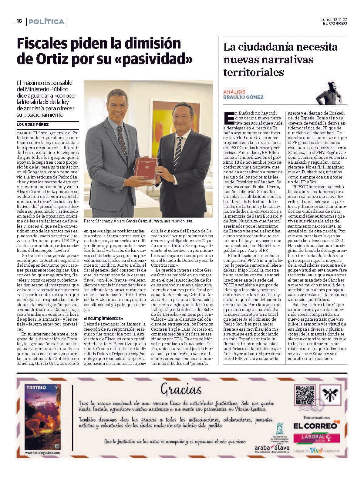 Sunday Program - Tartalo Festival