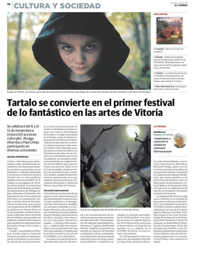 Tartalo becomes the first fantastic arts festival in Vitoria