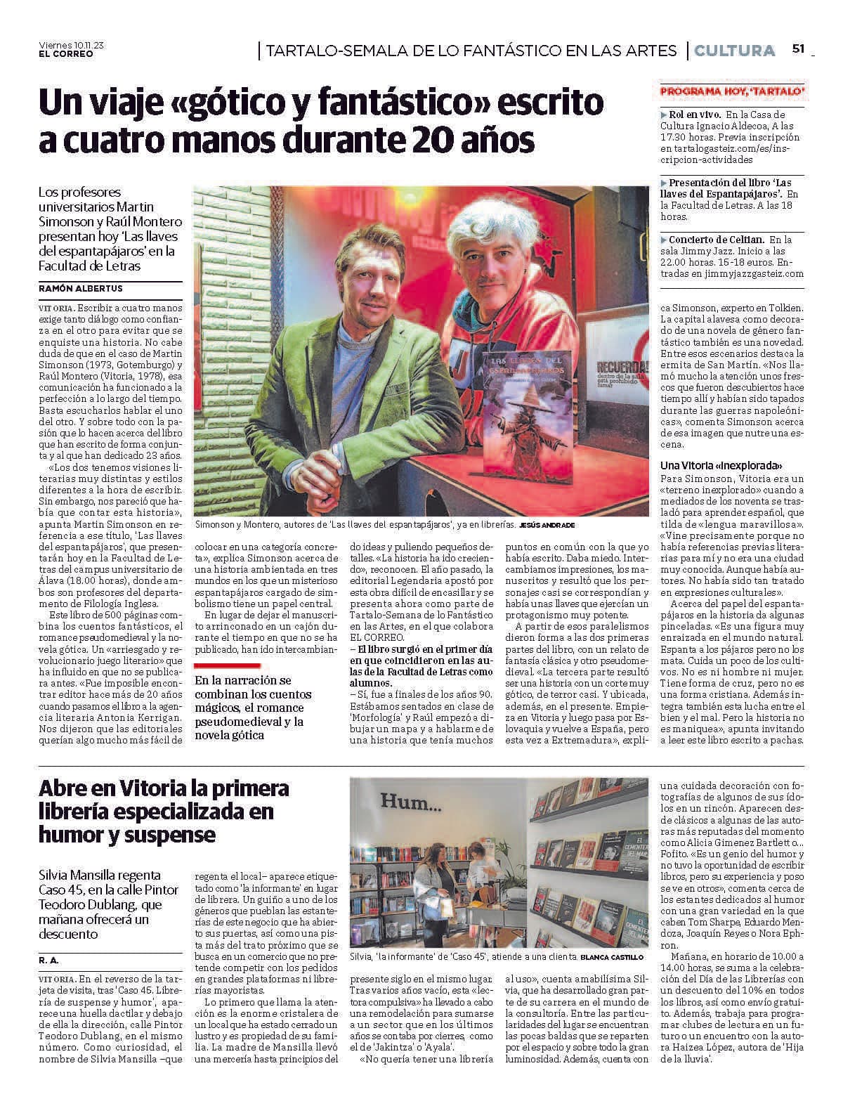 A «gothic and fantastic» journey written by four hands over 20 years