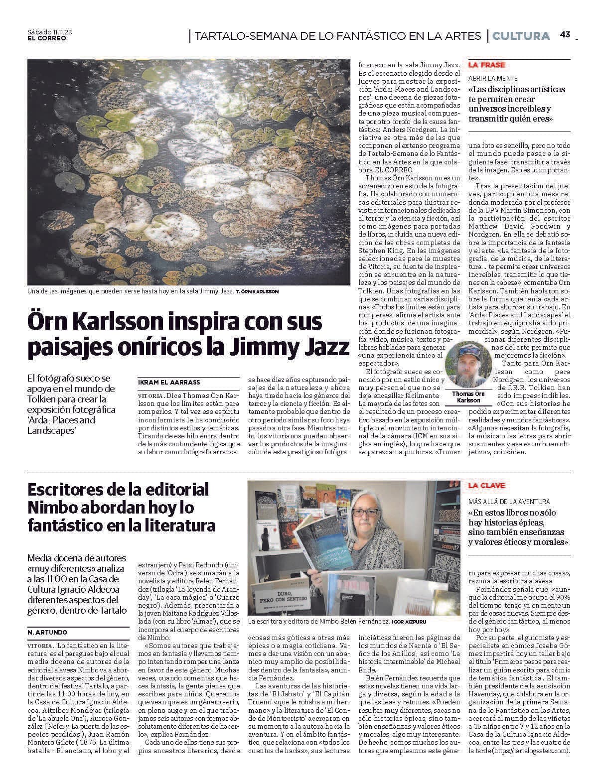 Örn Karlsson inspires with his dreamlike landscapes at Jimmy Jazz