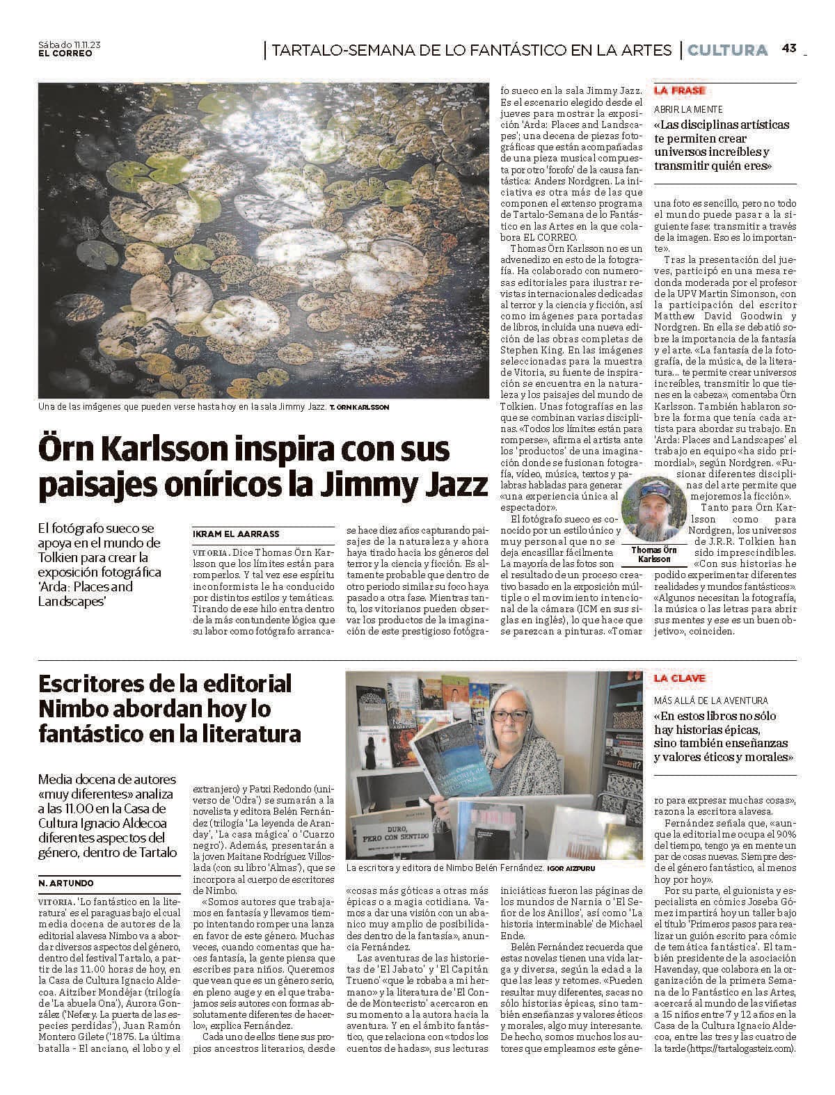 Örn Karlsson inspires with his dreamlike landscapes at Jimmy Jazz