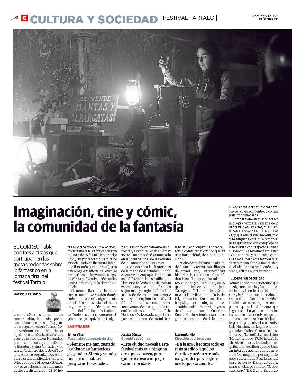 Imaginación, cine y cómic, la comunidad de la fantasía
