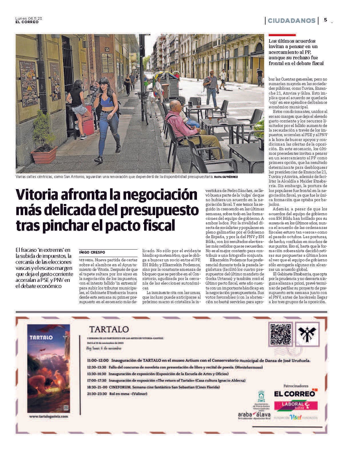 Thursday Program - Tartalo Festival